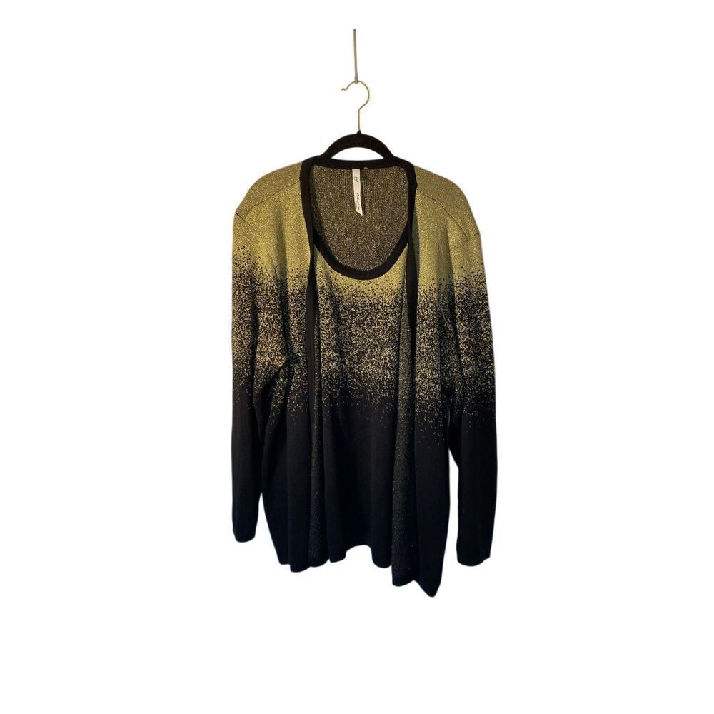 NWT NY collection, women’s one piece tank and cardigan sweater 3X